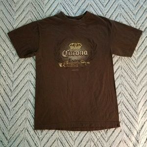 Brown Corona Short Sleeve Tee Shirt
